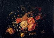 Rachel Ruysch Basket of Flowers oil painting on canvas